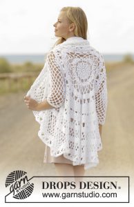 Damesvest haken met kantpatroon
