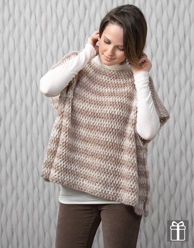 Gemakkelijke poncho haken