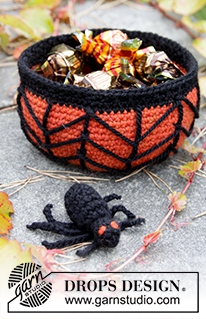 Mand en spin haken voor Halloween Mand en spin haken voor Halloween